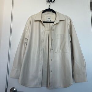 Abercrombie & Fitch Cream Oversized Shirt